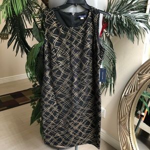 TOMMY HILFIGER Black & Gold Dress